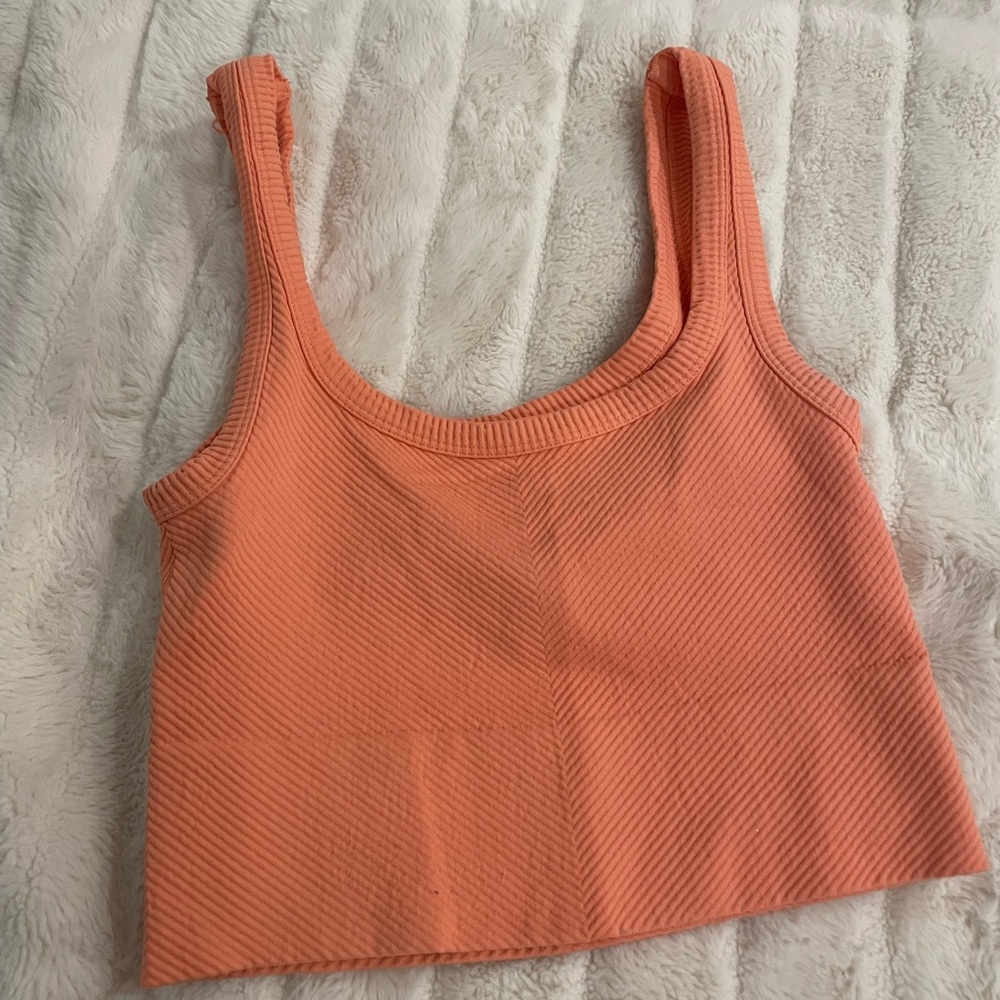 Bundle and save: Nikibiki Peach/Orange Ribbed Tank Top